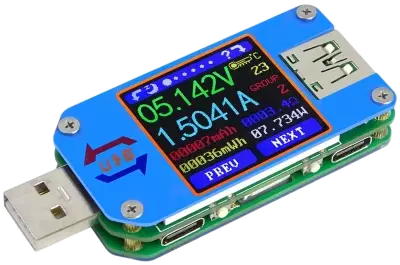 Battery charge usb Tester
